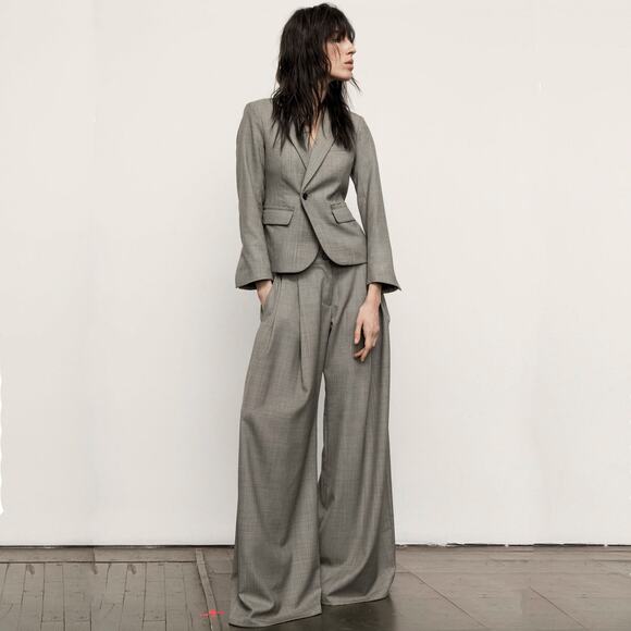 NILI LOTAN Jefferson Jacket Blazer in Grey 8 - Picture 2 of 10